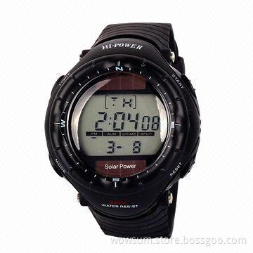 Multifunction Watch with Solar Power, Passed RoHS and CE